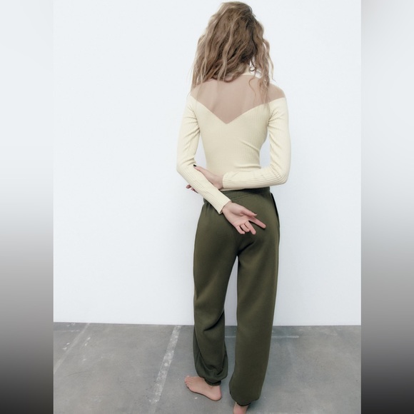 ZARA Plush Jogging Pants - Picture 5 of 9